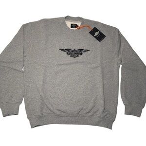 Harley-Davidson Silverwing Crewneck In Heather Grey